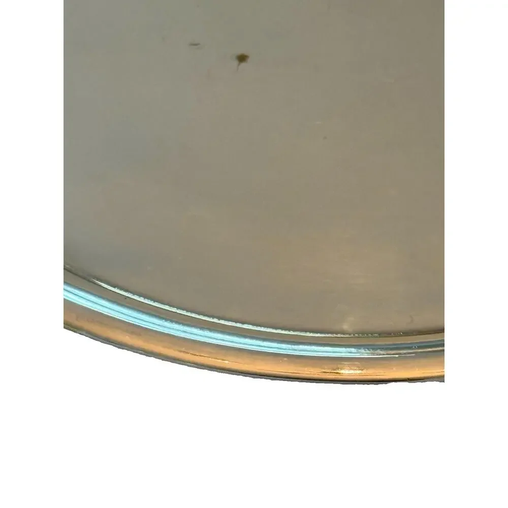 Vintage Silver Metal Serving Tray 11